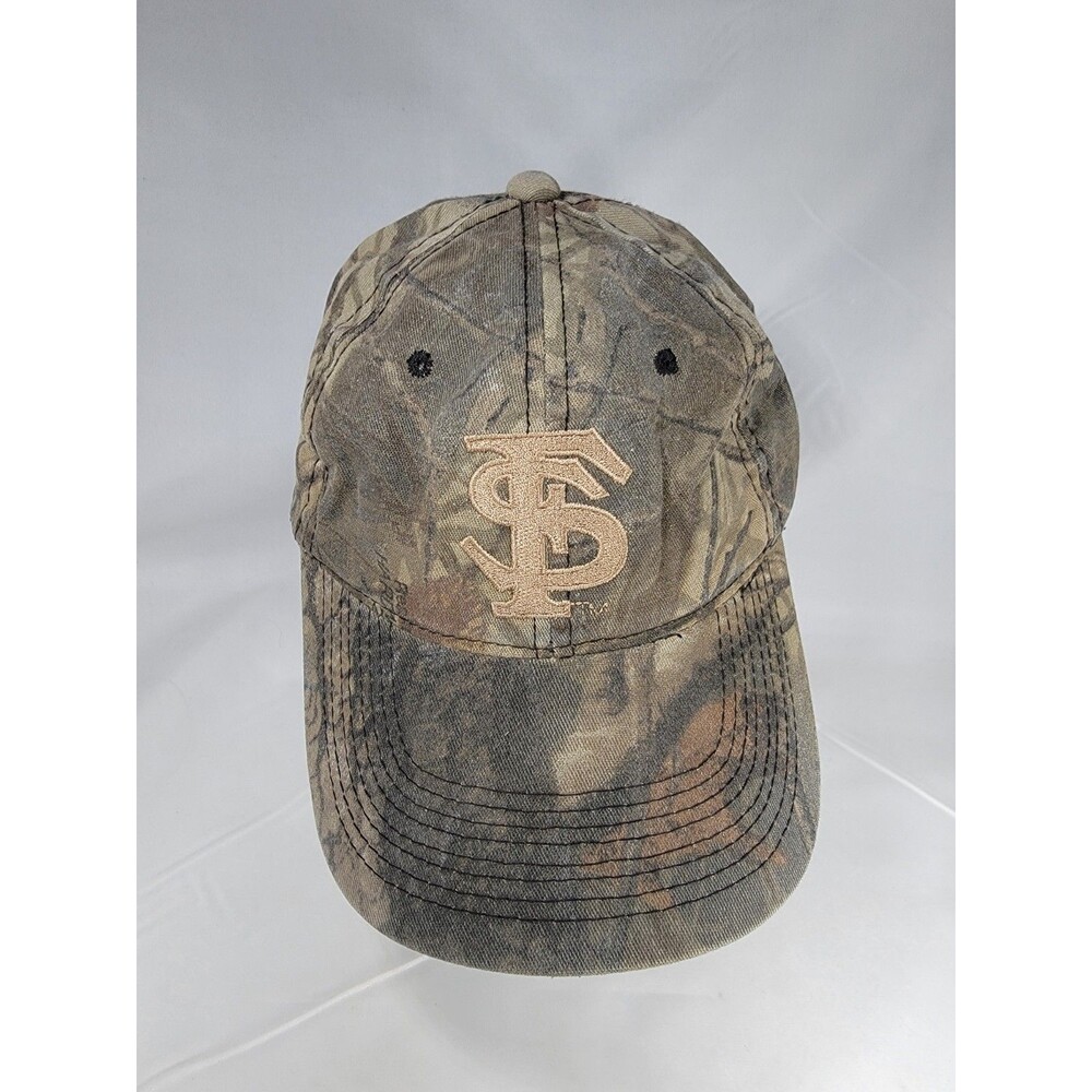 Realtree Camo Florida State Seminoles FSU Noles Adjustable Hat Cap Vintage Rare
